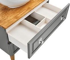 ASB-Woodline Тумба под раковину Каталина 80 grey – фотография-5